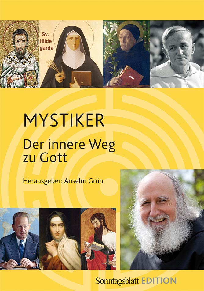 Cover der digitalen Sonntagsblatt-EDITION "Mystiker"
Der innere Weg zu Gott
Abgebildet sind verschiedene Personen, z.B. Anselm Grün, Hildegard von Bingen, Dag Hammarskjöld,
abgebildet auf Tablet und Smartphone