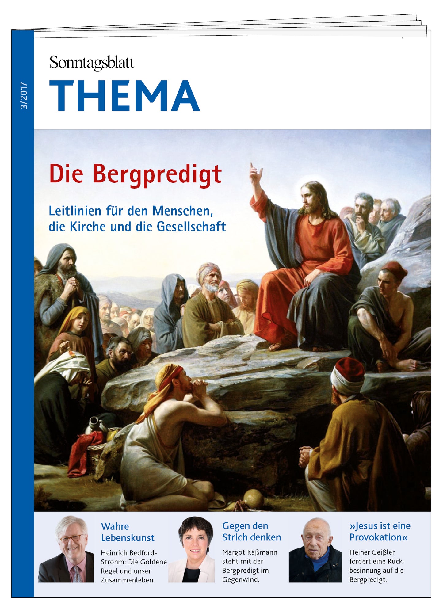 Cover des THEMA-Magazins Die Bergpredigt.