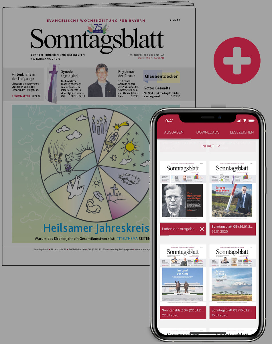 Sonntagsblatt digital zusätzlich zum Printabo