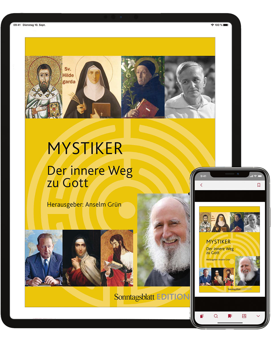 Ansicht des Covers des Buchs Mystiker auf dem Tablet und Handy