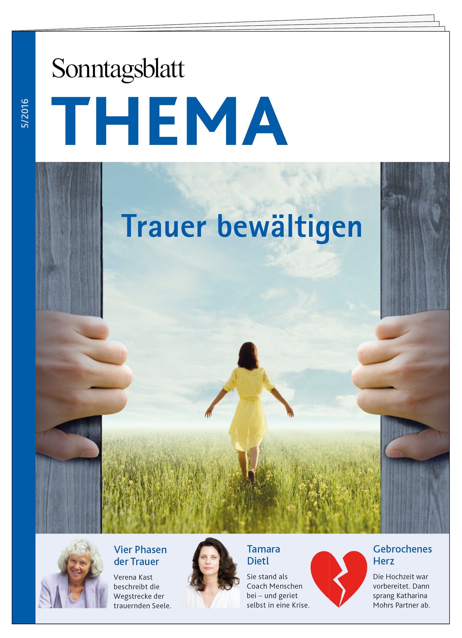 Cover des THEMA-Magazins Trauer bewaeltigen.